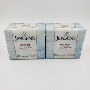 Jergens Mild Soap Cleans & Freshens (3) 3 Oz Bars Per Package - Lot of 2